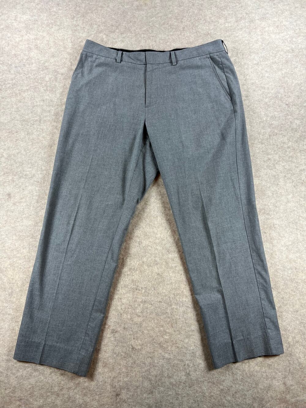 J. Crew Factory Men's Bedford Light Gray Dress Pants Size 34x30 (35x27.5)
